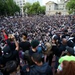 Una de las protestas por la muerte de Floyd (AP)
