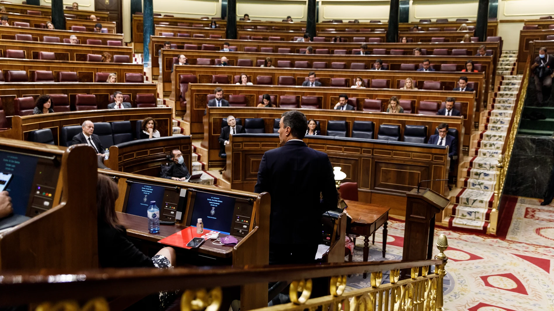 El presidente del Gobierno, Pedro Sánchez, durante la sesión de control al Ejecutivo celebrado en el Parlamento