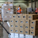 Feria Valencia se convirtió en el centro para guardar el material sanitario adquirido por la Comunitat Valenciana durante el primer año de pandemia