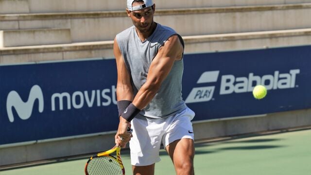 Rafa Nadal entrenando en las instalaciones de su Academia en Manacor25/05/2020