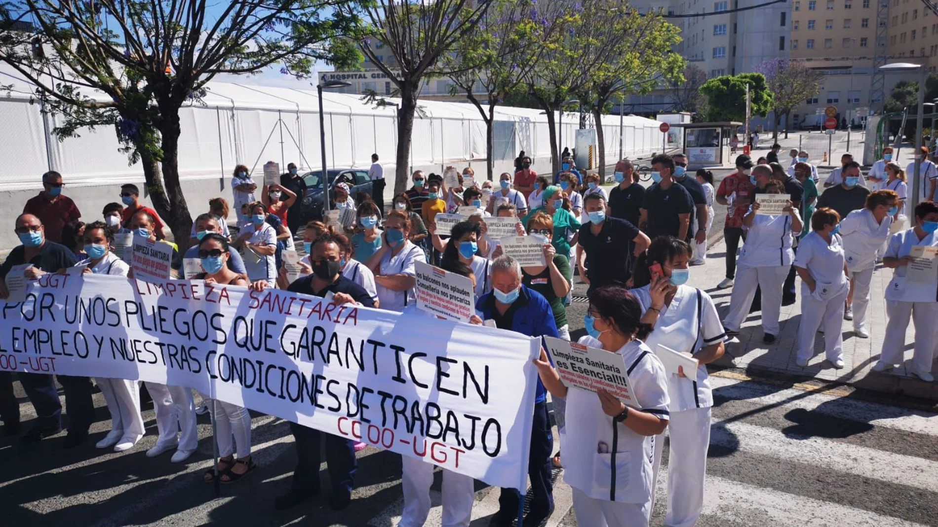 CCOO y UGT aseguran que la protesta ha sido ampliamente secundada