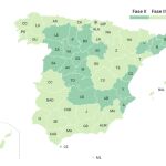 Mapa de las fases de la desescalada a partir del 8 de junio