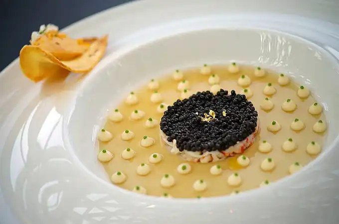 El caviar de Osetra del restaurante Joël Robuchon en Las Vegas es un bocado de otro mundo