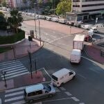 Imagen de la manifestación protagonizada por los vendedores ambulantesa bordo de vehículos por las calles de MurciaJUAN CARLOS MARTÍNEZ ROSA05/06/2020