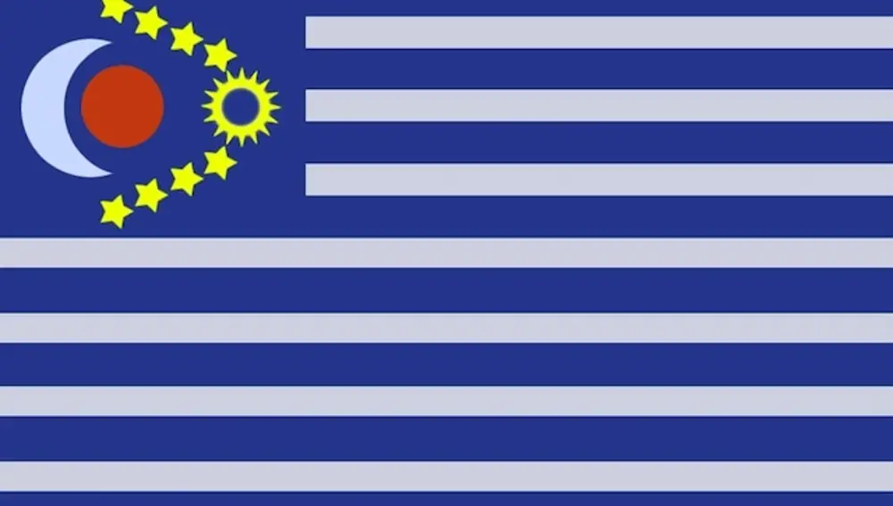 Bandera del Gobierno Galáctico fundado por Dennis Hope
