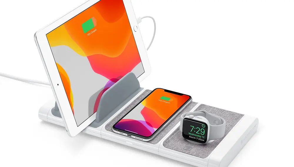 No es fácil cargar un reloj inteligente, unos cascos, teléfono y tablet…todo al mismo tiempo