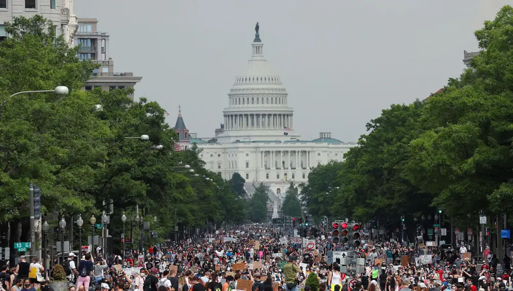 La manifestación hoy en Washington