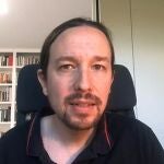 Captura de vídeo del secretario general de Unidas Podemos y vicepresidente del Gobierno Pablo Iglesias, durante su intervención ante el Consejo Ciudadano Estatal, el pasado sábado.