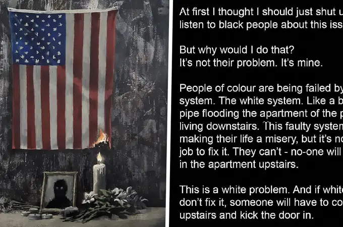 Banksy condena el racismo: “Es un problema de los blancos”