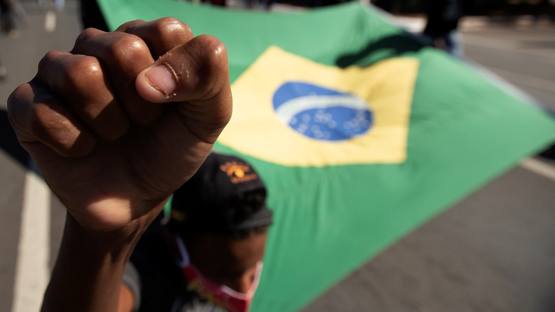 Protesta contra el presidente Jair Bolsonaro en Brasilia