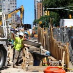 Trabajadores de construcción en Nueva York
