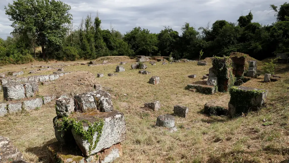 Vistas de los restos de la antigua ciudad romana de Falerii Novi