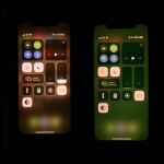 Pantalla del iPhone 11 con color verde