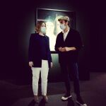 La consejera de Cultura y Turismo, Marta Rivera de la Cruz, havisitado hoy la retrospectiva sobre David Delfín