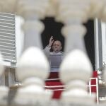 El Papa Francisco la pasada semana desde la basílica de San Pedro