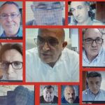 El consejero Jesús Julio Carnero en la reunión mantenida con representantes de las organizaciones agrarias, cooperativas y denominaciones de origen