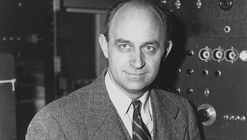 Enrico Fermi fotografiado en Estados Unidos durante la década de 1940.