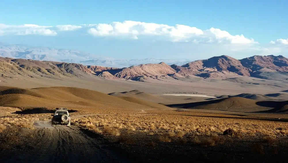Vista de la Cordillera de los Andes.