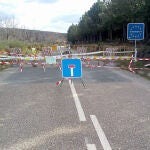 Carretera cerrada en Zamora para entrar en Portugal durante el pasado año