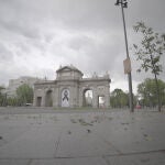 Imagen de la Puerta de Alcalá (Madrid) tomada para el nuevo programa de Movistar+, «La España llena»