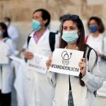 Médicos protestan en Valencia contra la Conselleria de Sanidad