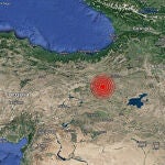 Mapa de Turquía con el epicentro del terremoto