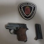 Pistola incautada a un detenido por la Policía Local de Lorca en la madrugada del domingo 14 de junio de 2020POLICÍA LOCAL DE LORCA16/06/2020