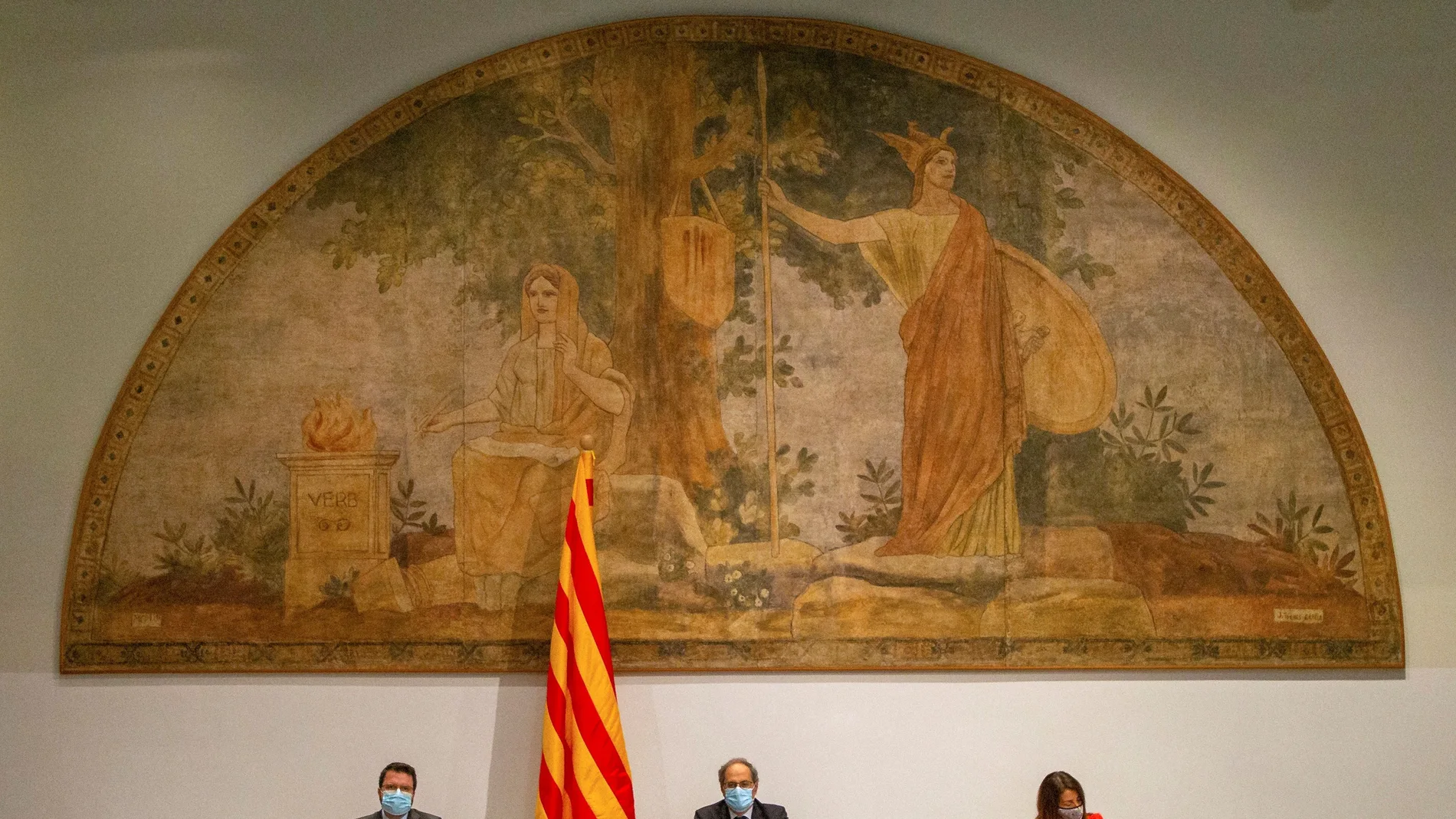 Reunion semanal del gobierno catalán