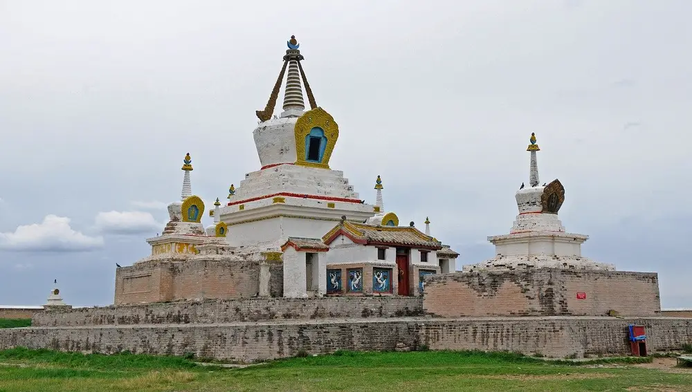 Monasterio reconstruido en las cercanías de Karakórum.