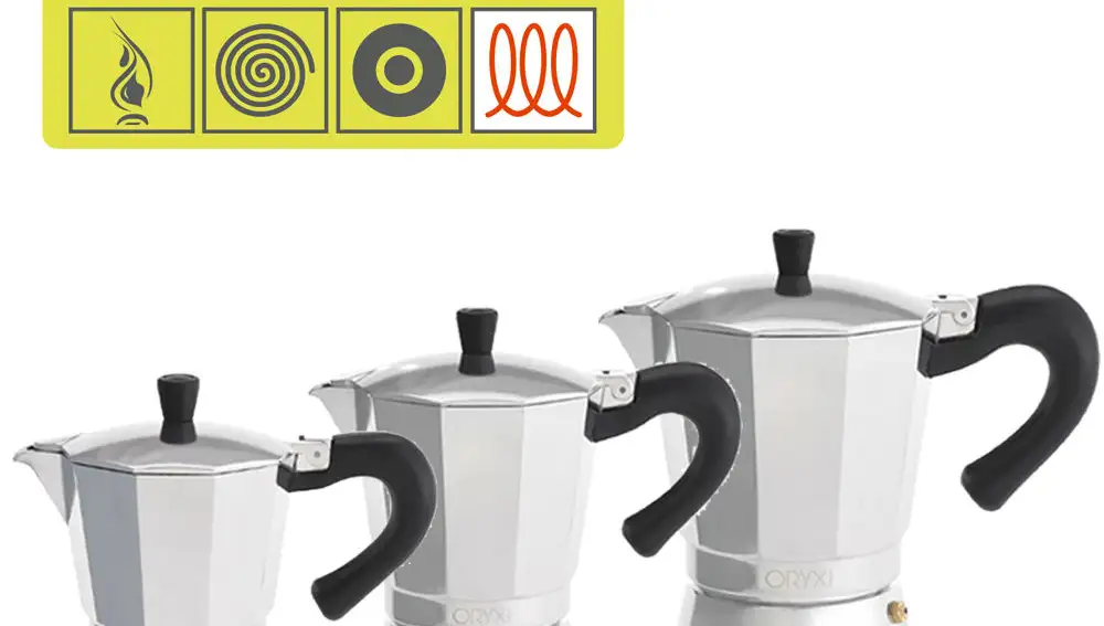 Cafetera de aluminio en oferta