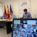 Imagen de la videoconferencia del consejero con los 45 municipiosGOBIERNO REGIONAL16/06/2020
