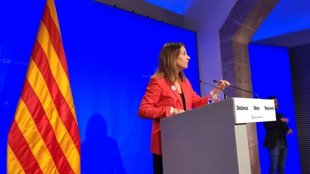 La consellera de Presidencia y portavoz del Govern, Meritxell Budó.EUROPA PRESS16/06/2020