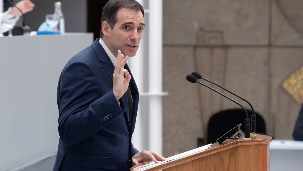 El portavoz de Vox, Juan José Liarte