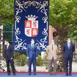Firma del pacto de reconstrucción por Castilla y León presidido por el presidente de la Junta, Alfonso Fernández Mañueco