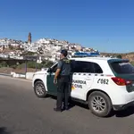 Una patrulla de la Guardia Civil en Montoro