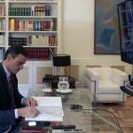El presidente del Gobierno, Pedro Sánchez