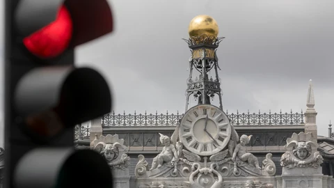 Fachada del banco de España.