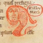La imagen que se muestra del Profeta es la de una cabeza barbada, con cuello de caballo y forma de pez emplumado