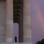 Arcoires sobre el Memorial de Lincoln