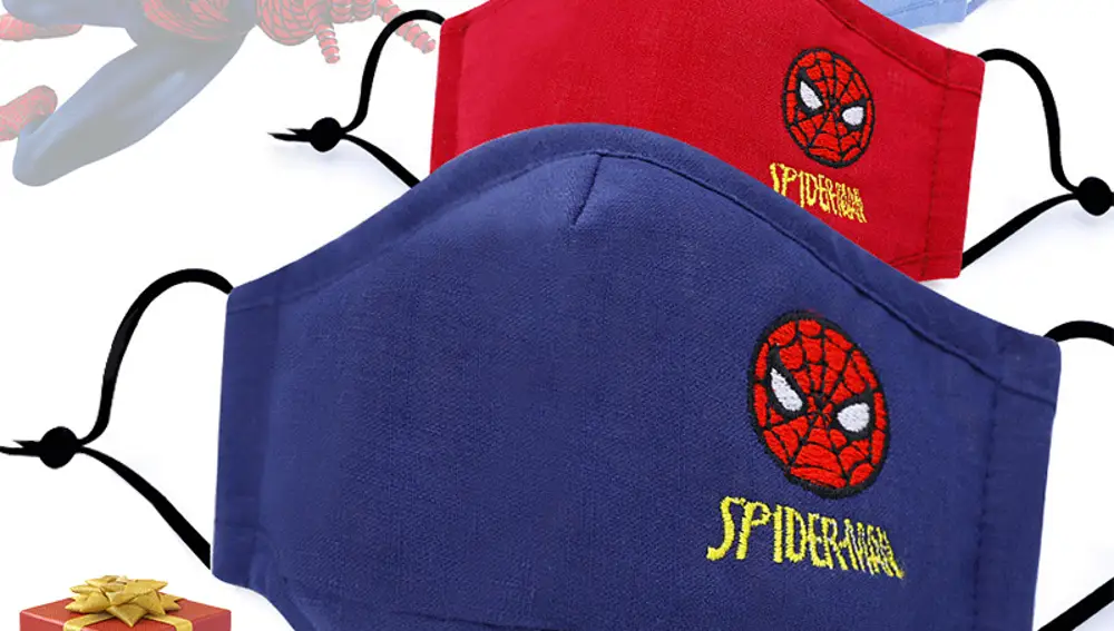 Mascarillas para niños con dibujos de Spiderman