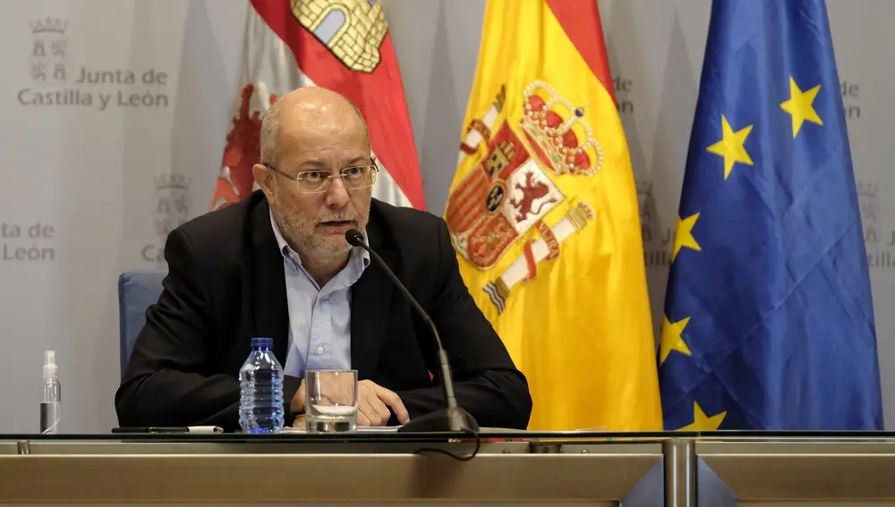 El vicepresidente y portavoz de la Junta de Castilla y León, Francisco Igea, en la rueda de prensa tras el Consejo de Gobierno extraordinario.JCYL19/06/2020