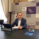 El presidente de la Diputación de Soria, Benito Serrano, tras la Junta de Gobierno.DIPUTACIÓN DE SORIA22/06/2020
