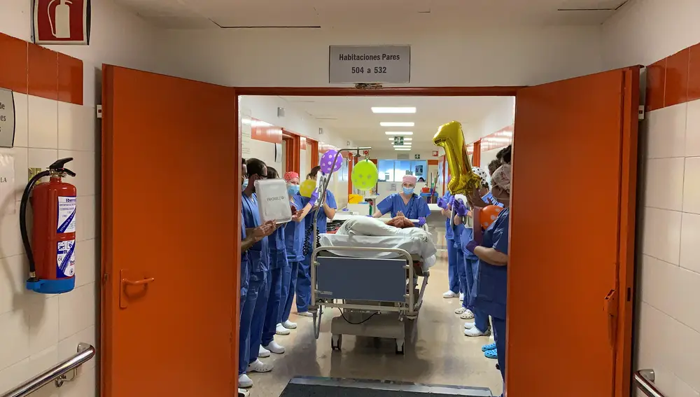 Última paciente afectada por el Covid-19 ingresada en el Hospital General