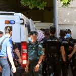 Llegada a la Audiencia de Sevilla de los acusados del triple crimen de Dos Hermanas