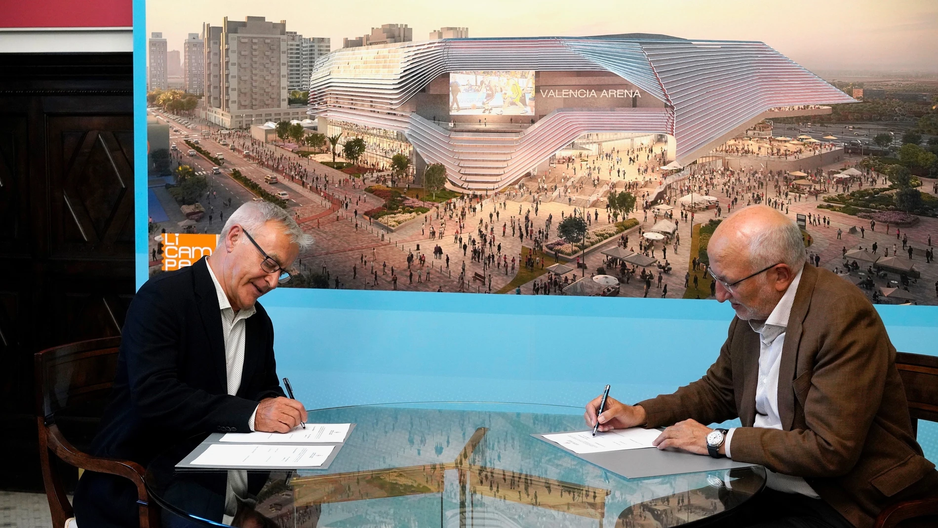 Valencia.- Roig y Ribó firman el contrato de la concesión del suelo donde se construirá el Arena