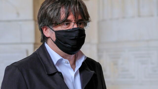 Carles Puigdemont, en Brusela (Bélgica) EFE/EPA/OLIVIER HOSLET