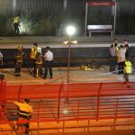 Imagen del accidente ferroviario de Castelldefels en 2010
