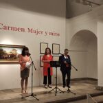 La concejala de Cultura y Turismo del Ayuntamiento de Valladolid, Ana Redondo, presenta la muestra "Carmen. Mujer y mito"