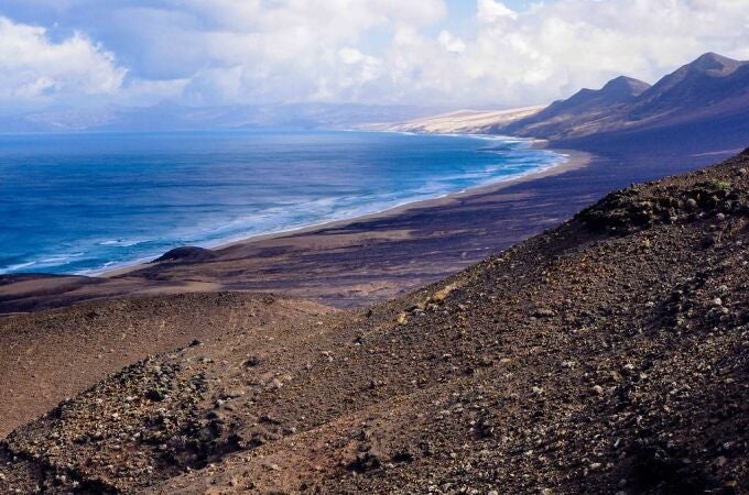 Vista de la playa de Cofete.