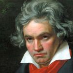 Retrato de Ludwig van Beethoven componiendo su Missa Solemnis (1820)